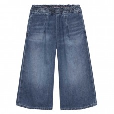 TOMMY HILFIGER παντελόνι culotte denim KG0KG09183-1BK μπλε
